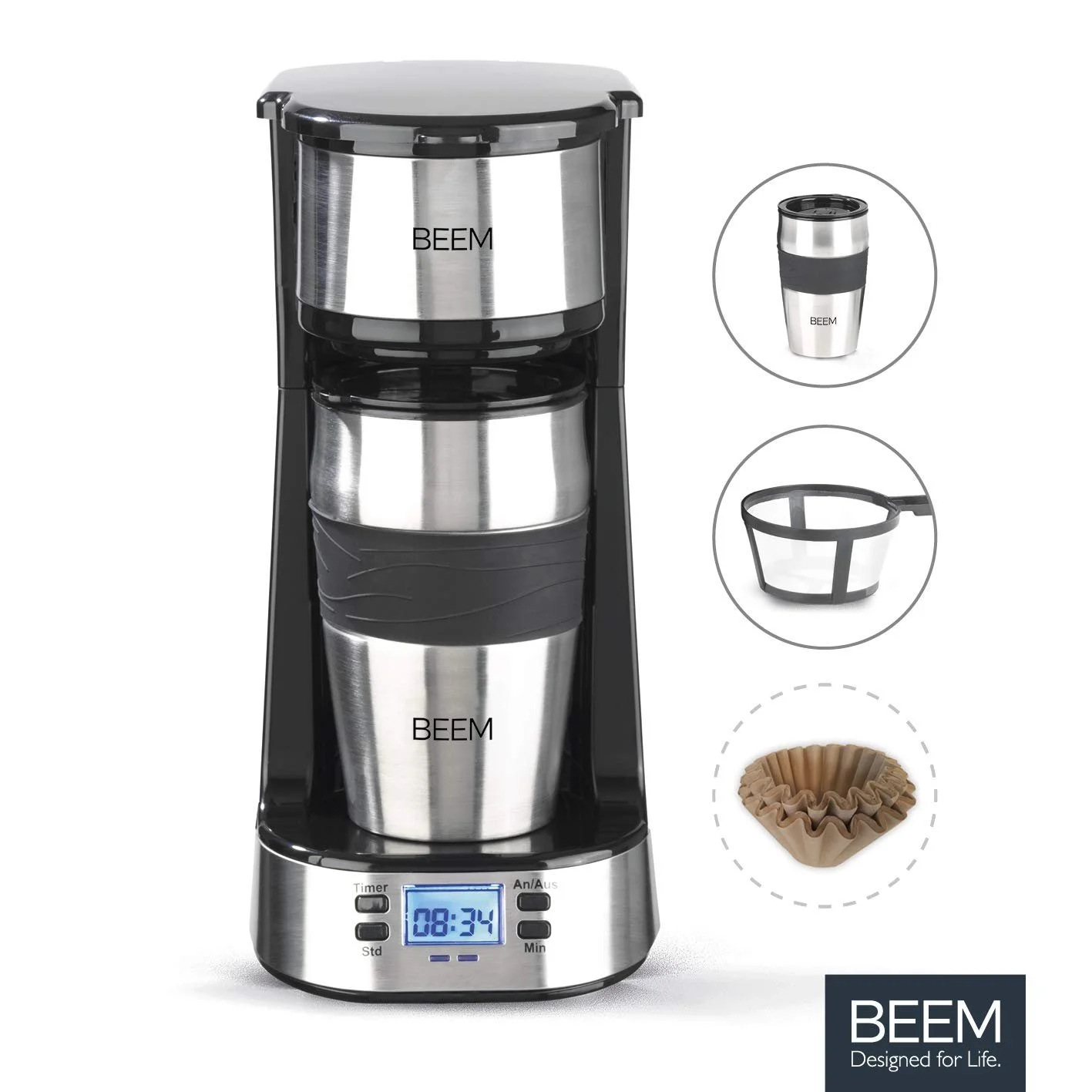 Фильтр-кофеварка Beem Thermo 2 Go Single 750 Вт 0.4 л 24-часовой таймер, фото №2