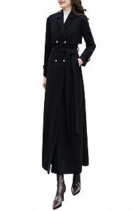 Жіноче Двобортне Довге Пальто PLAERPENER - Фото 1