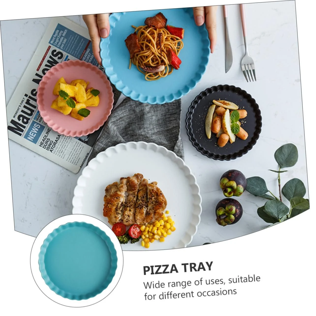 Форма для пиццы Mobestech керамическая круглая 1 шт, фото №5