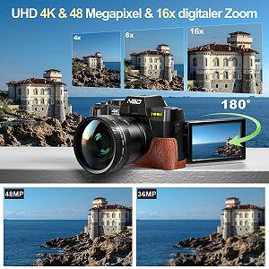 Цифрова камера NBD 4K 48MP Автофокус 16X Зум 3-дюймовий дисплей, що обертається на 180

Deep Black synthetic.ua - Фото 1