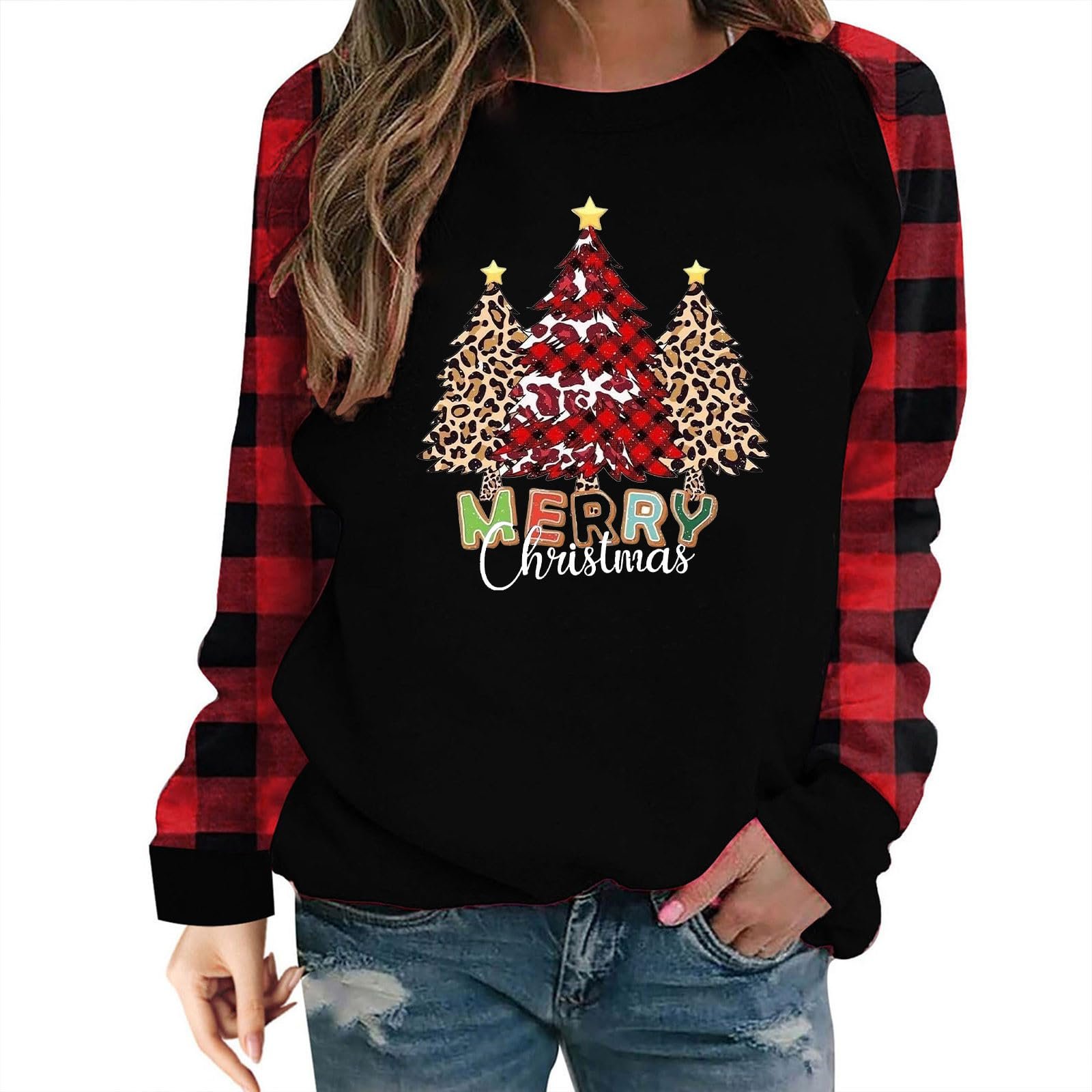 Жіночий Різдвяний Світшот Кумедний, фото №1 Жіночий Різдвяний Світшот Кумедний, фото №1