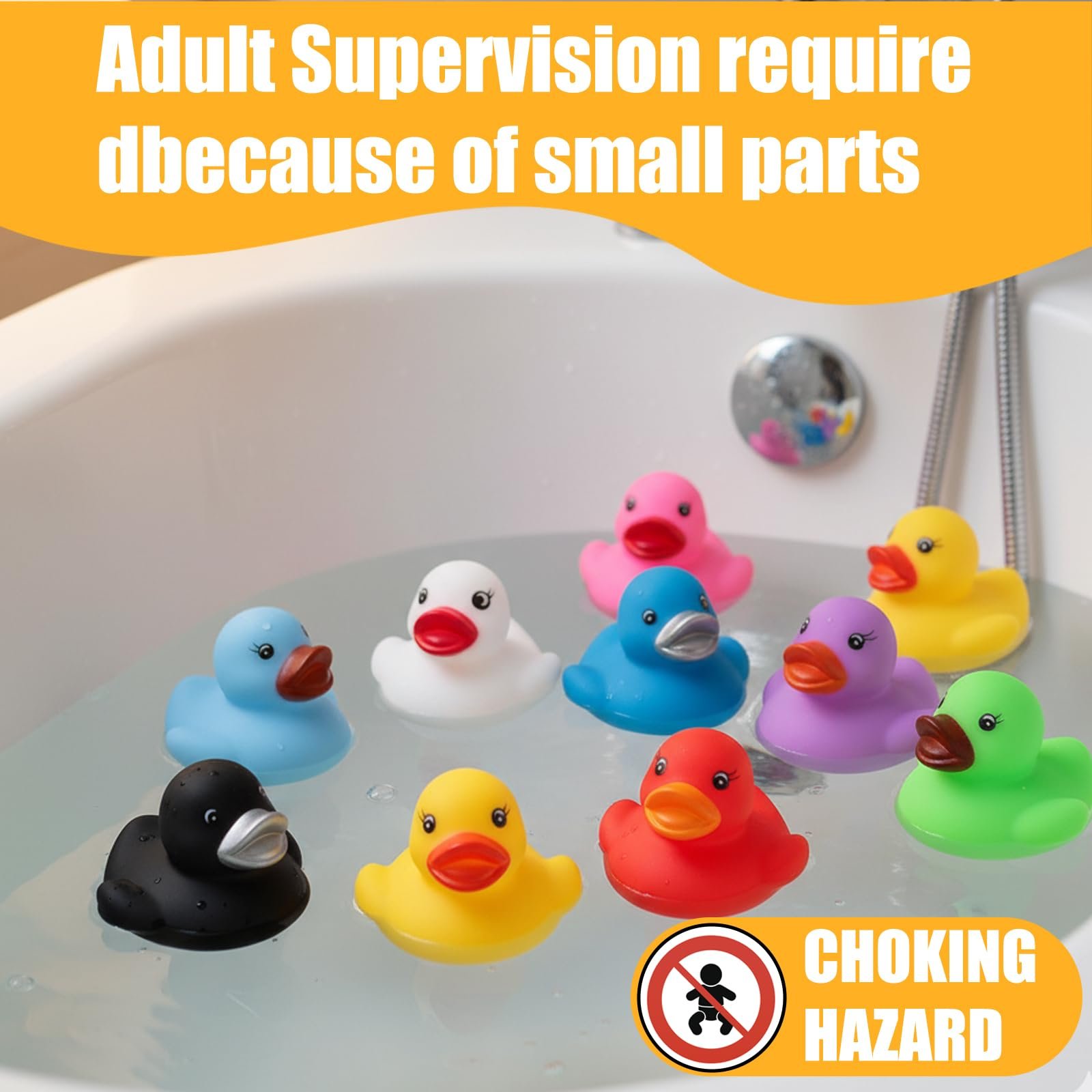 Набор игрушек для ванны Утка Резиновая Разные цвета, фото №7