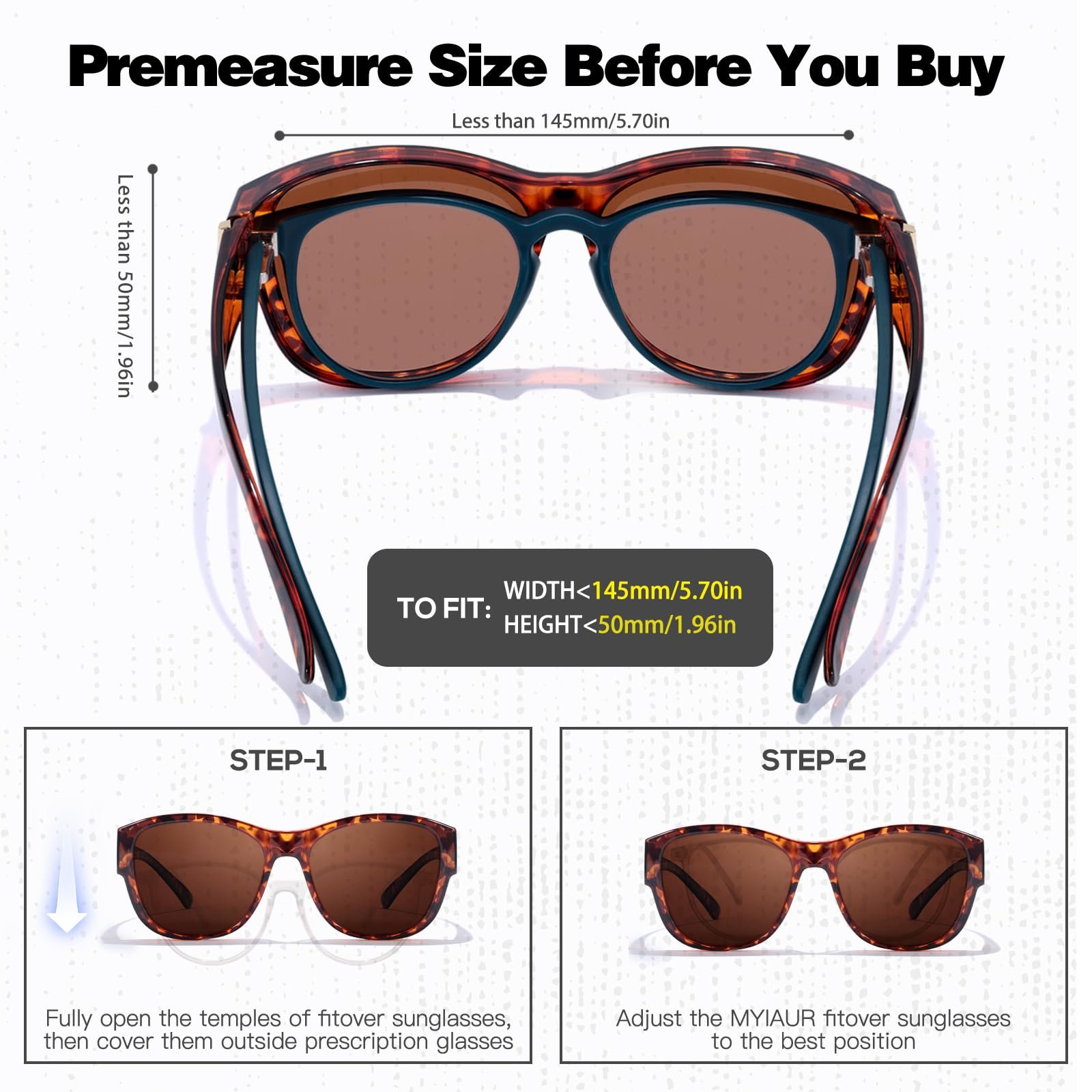 Поляризовані сонцезахисні окуляри для жінок Myiaur, UV400 захист, TR90 модна оправа, фото №4 Поляризовані сонцезахисні окуляри для жінок Myiaur, UV400 захист, TR90 модна оправа, фото №4