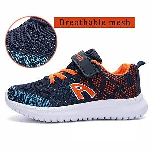 Спортивная обувь Детская Сетчатые дышащие кроссовки для бега Спортивные тренеры на липучках для походов в помещении для мальчиков, мужчин, детей 28-38 synthetic.ua - Фото 1
