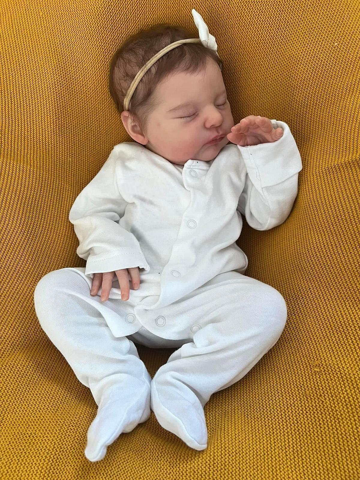 Лялька Anano Reborn 48 см Реалістична Лялька Baby Dolls Силікон Reborn Baby Dolls з Одягом та Соскою, фото №2