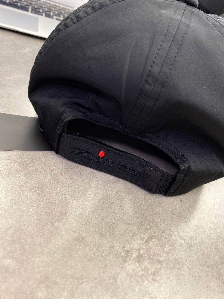 Кепка Kiton черная gu573, фото №4