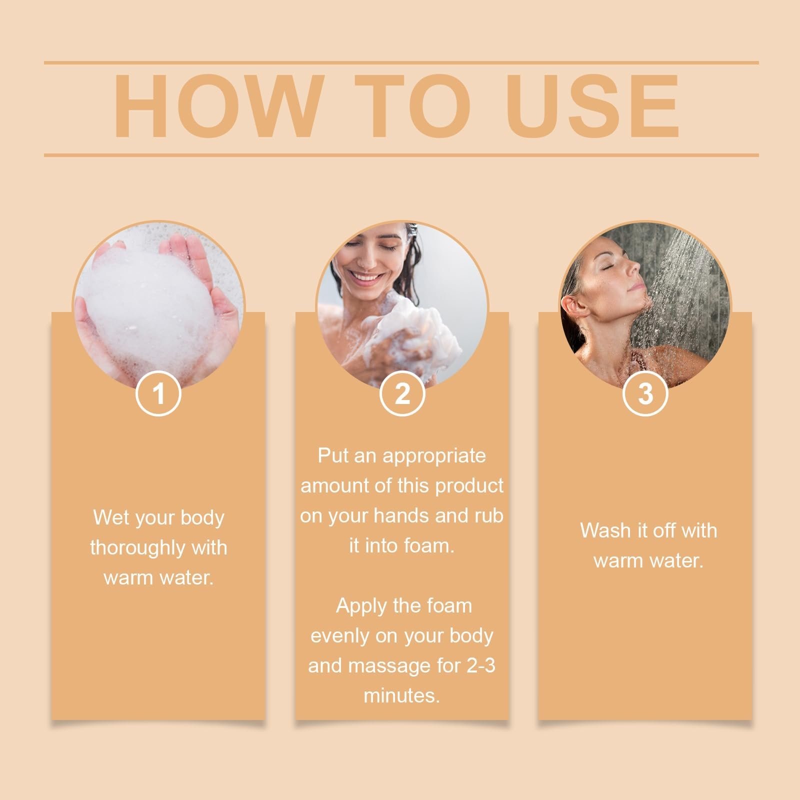 Гель для душу Persimmon Body Wash дорожній розмір для контролю запаху тіла 5 шт., фото №9