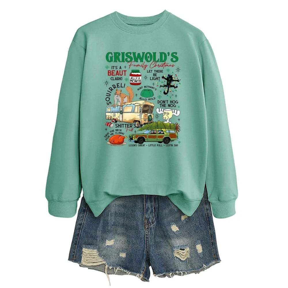 Жіноча Толстовка MLZHAN Griswold's Tree Farm Різдвяна З довгими Рукавами, фото №3