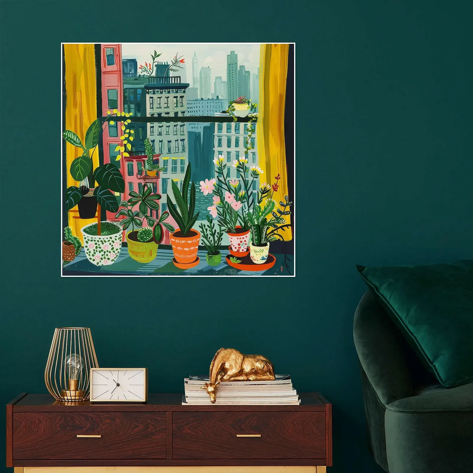 Постер DejaReve New York Through My Plants 70 x 70 см, фото №6