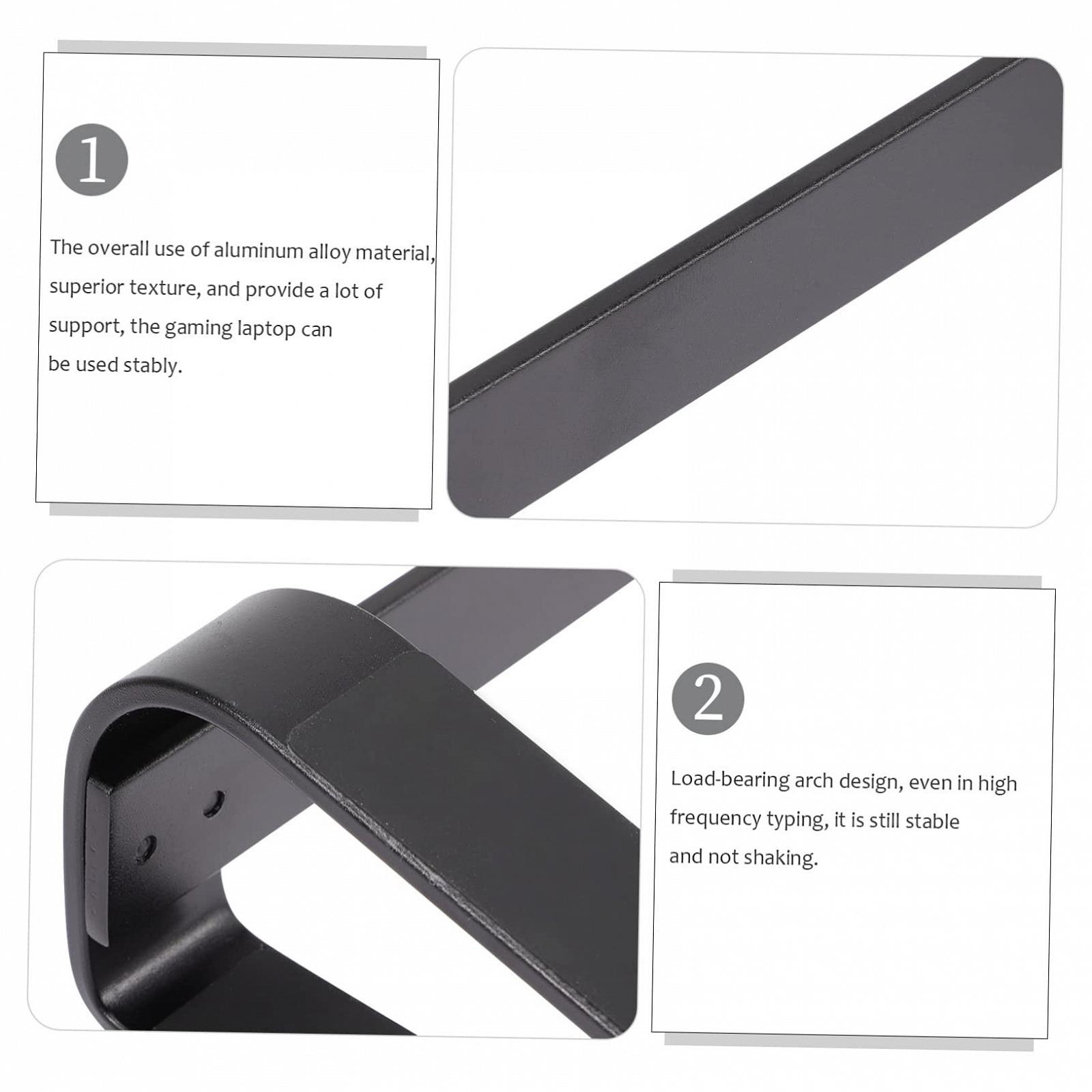 Подставка для ноутбука поворотная из алюминиевого сплава, охлаждающая, эргономичная конструкция, стабильная треугольная структура, включает антискользящие накладки, фото №7 Подставка для ноутбука поворотная из алюминиевого сплава, охлаждающая, эргономичная конструкция, стабильная треугольная структура, включает антискользящие накладки, фото №7
