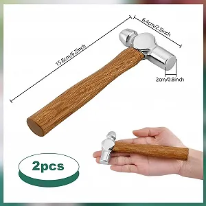 Молоток с шариковым бойком PH PandaHall Mini 4 oz Carbon Steel 15.8 см (2 шт.) synthetic.ua - Фото 1