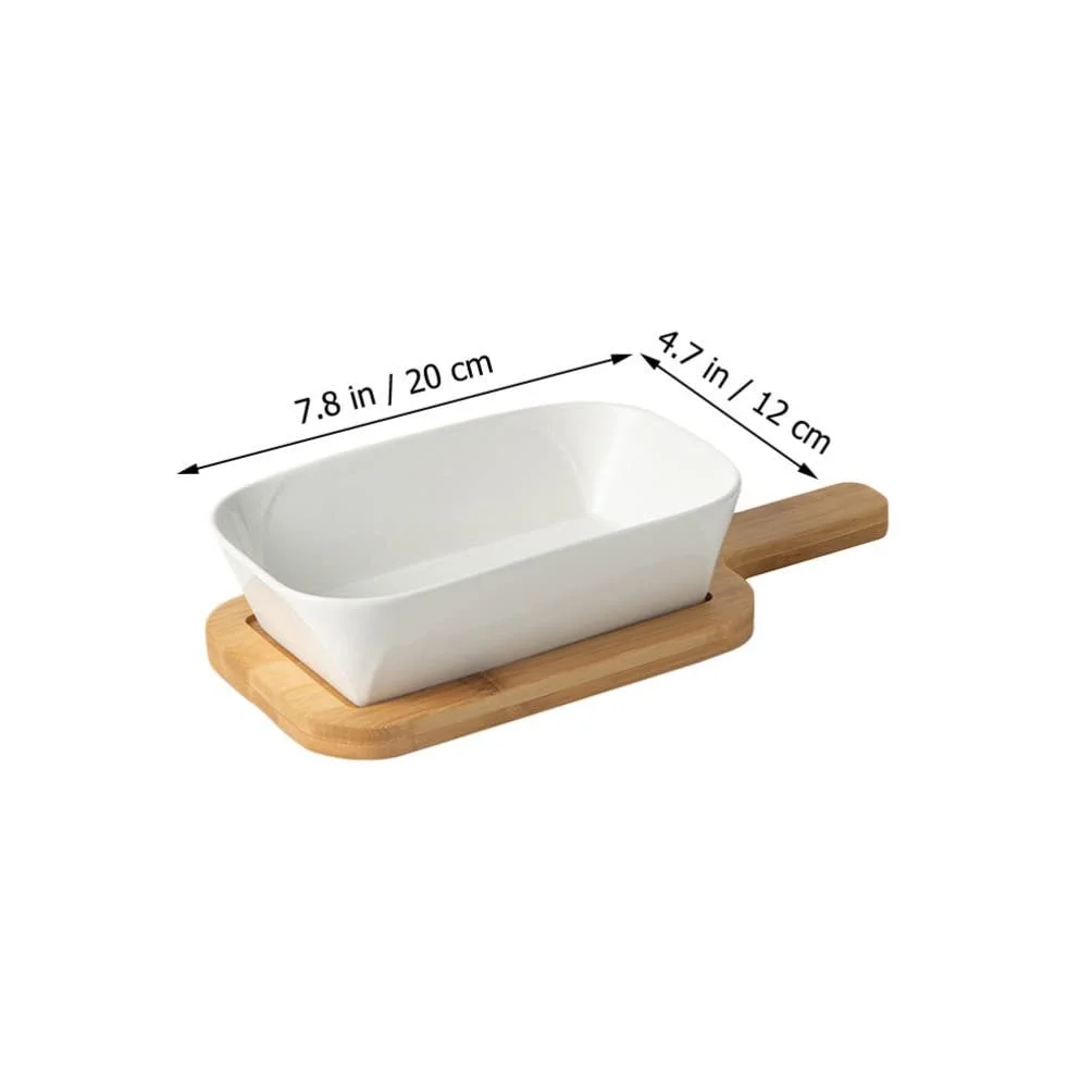 Форма для запекания DOITOOL Набор с деревянной подставкой Прямоугольная Глубокая, фото №3 Форма для запекания DOITOOL Набор с деревянной подставкой Прямоугольная Глубокая, фото №3