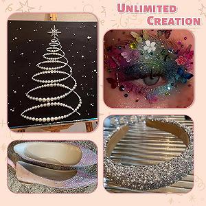 Набор страз для ногтей, 5200 штук, разноцветные камни с инструментом для подборки пинцетом для DIY украшений для ногтей synthetic.ua - Фото 1