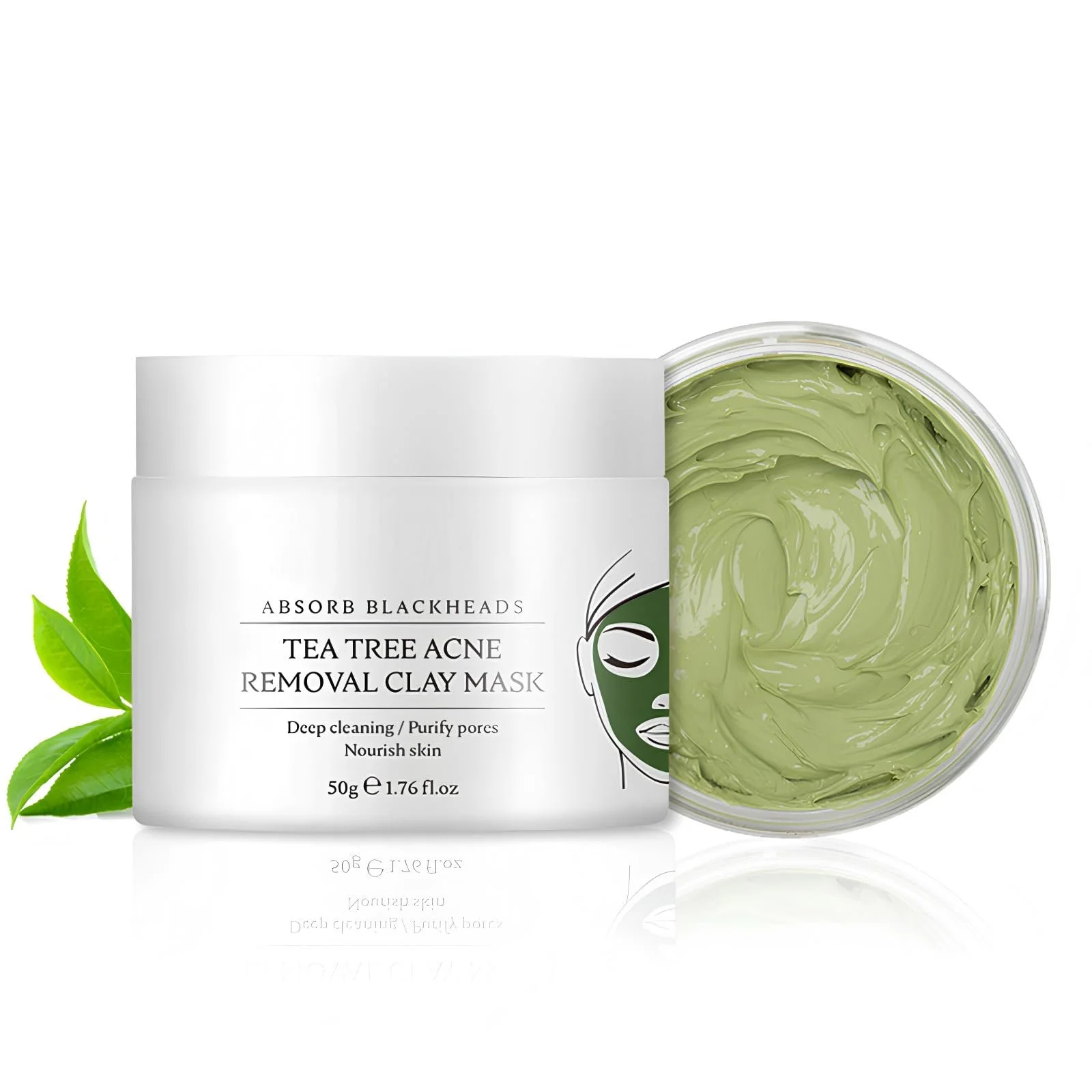 Маска Зеленый Чай глиняная 50 г, Очищение, Увлажнение, фото №1