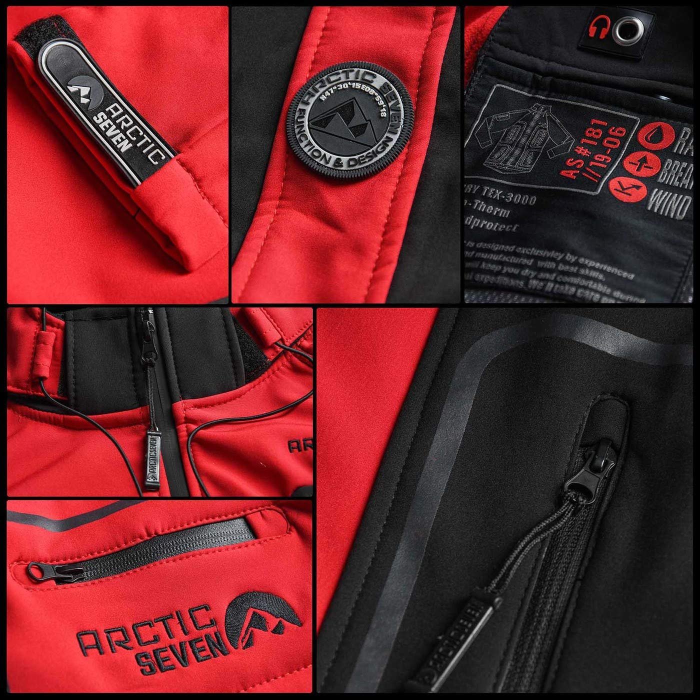 Жіноча куртка Softshell Arctic Seven AS181 Функціональна спортивна дощова куртка з капюшоном, фото №6
