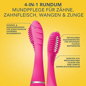 Електрична зубна щітка FOREO ISSA mini 3 Wild Strawberry 4-в-1 звукова силіконова synthetic.ua - Фото 1