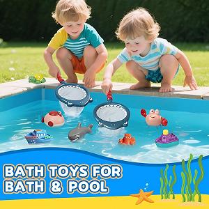 Игрушка для ванны Детские фигурки животных (набор из 10 штук) synthetic.ua - Фото 1