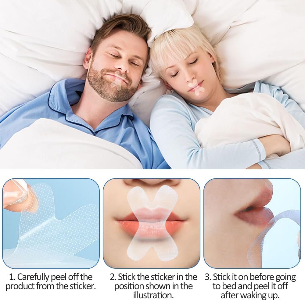 Смужки для сну для рота, пачка 180 шт.,  проти хропіння, фото №6