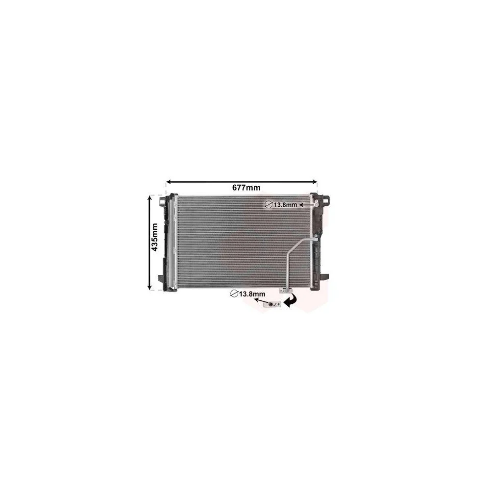 Конденсатор кондиціонера VAN WEZEL 30005450 для MERCEDES-BENZ, фото №1 Конденсатор кондиціонера VAN WEZEL 30005450 для MERCEDES-BENZ, фото №1