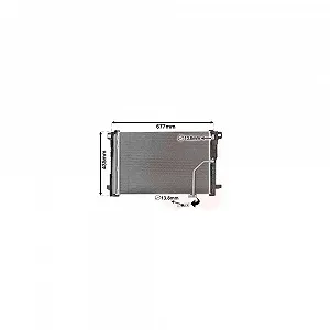 Конденсатор кондиціонера VAN WEZEL 30005450 для MERCEDES-BENZ - Фото 1