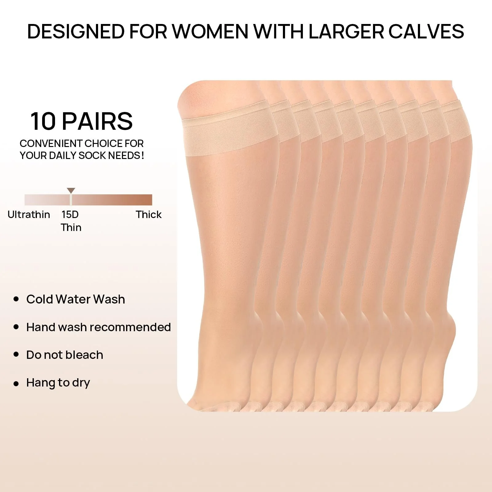 Шкарпетки до колін MANZI, 10 пар, фото №4