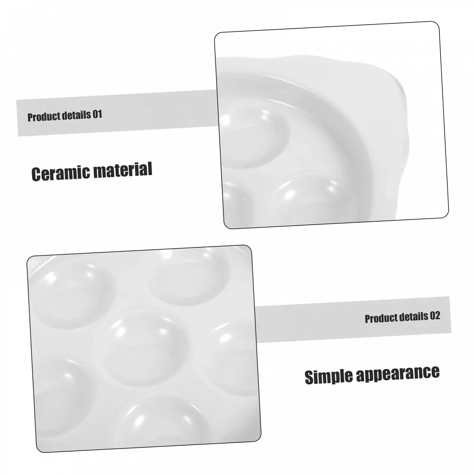 Набор форм для запекания улиток 2 шт. керамические с отверстиями и ручками, фото №2