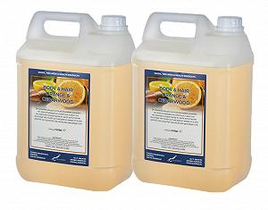 Гель для тіла та волосся 2-в-1 Sweet Orange & Cedarwood 5 л набір з 2 шт - Фото 1