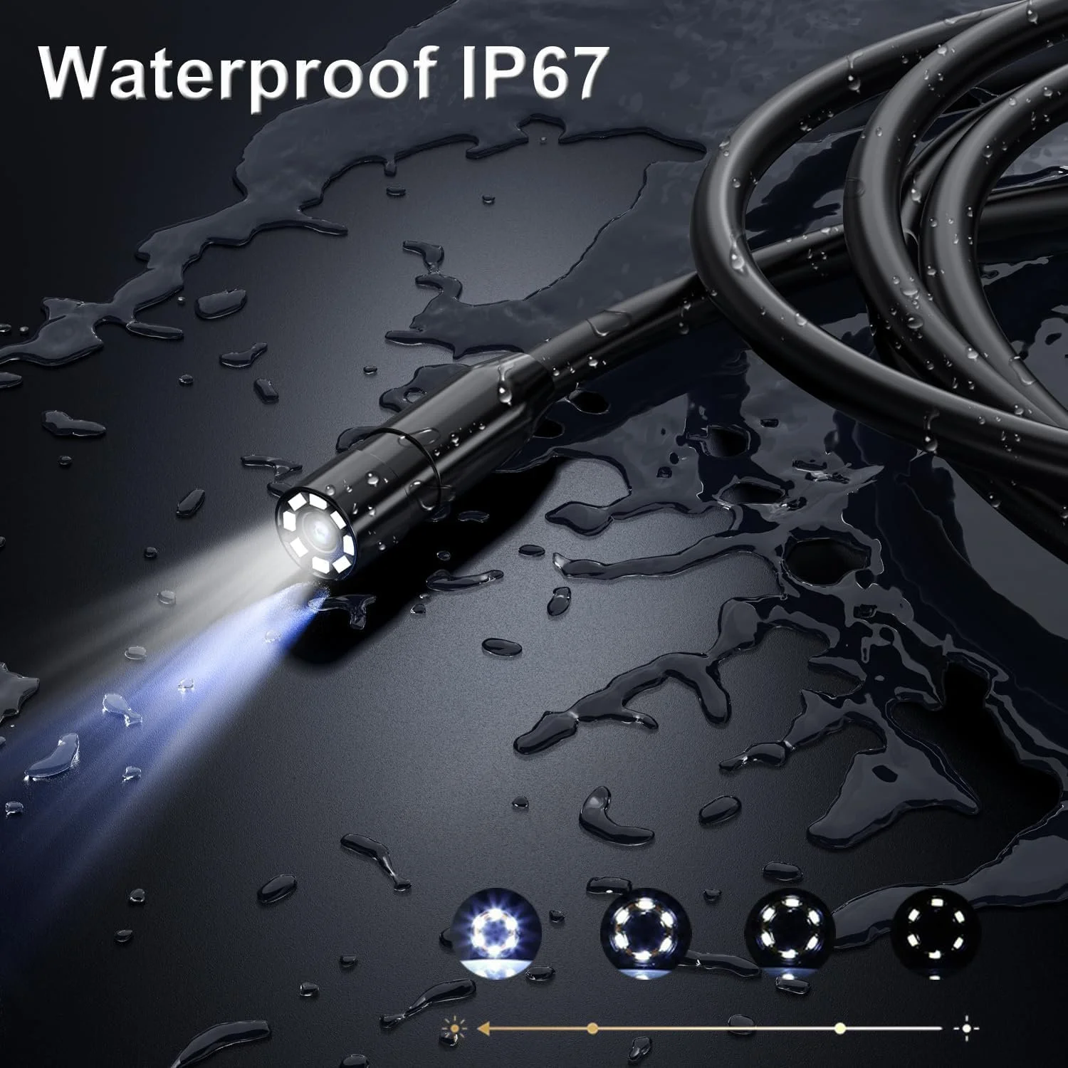 Ендоскоп ‎COFANKIA Inskam 113-M / 4.3" / 5м / Вологозахист IP67 / 2600 mAh / Оранжевий, фото №5