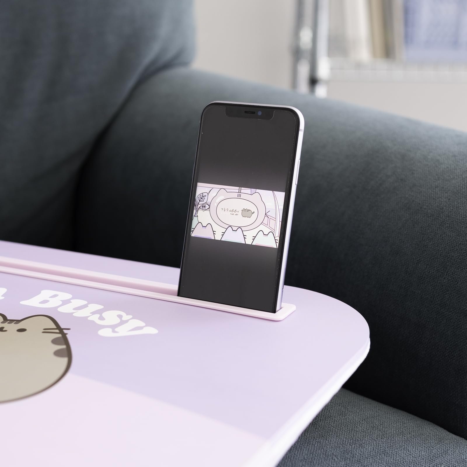 Подставка для ноутбука Grupo Erik Подушка Pusheen The Cat Подушка для ноутбука 34 x 44 см Lilac, фото №7