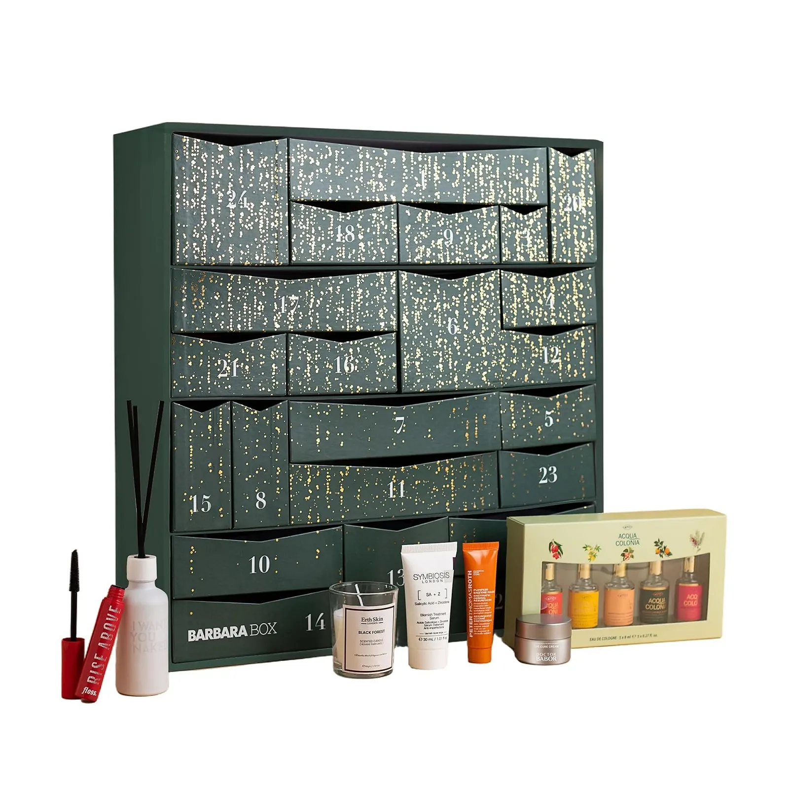 Адвент-календар Barbara Box 2025, 24 високоякісних товарів для краси, їжі та способу життя, фото №1