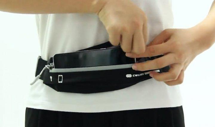 Поясная сумка для бега Kelsi 25,8х5 см Black 050396, фото №2