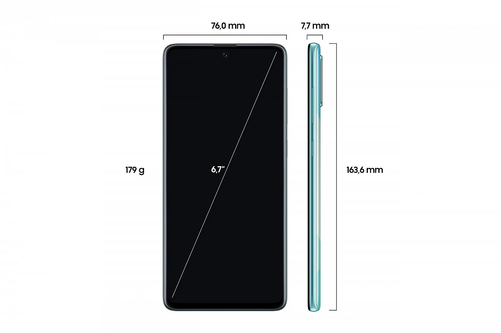 Смартфон Samsung Galaxy A71 128 GB 6 GB RAM Dual SIM, фото №3