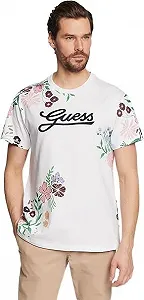 Чоловіча футболка Guess Jeans, Біла, L - Фото 1