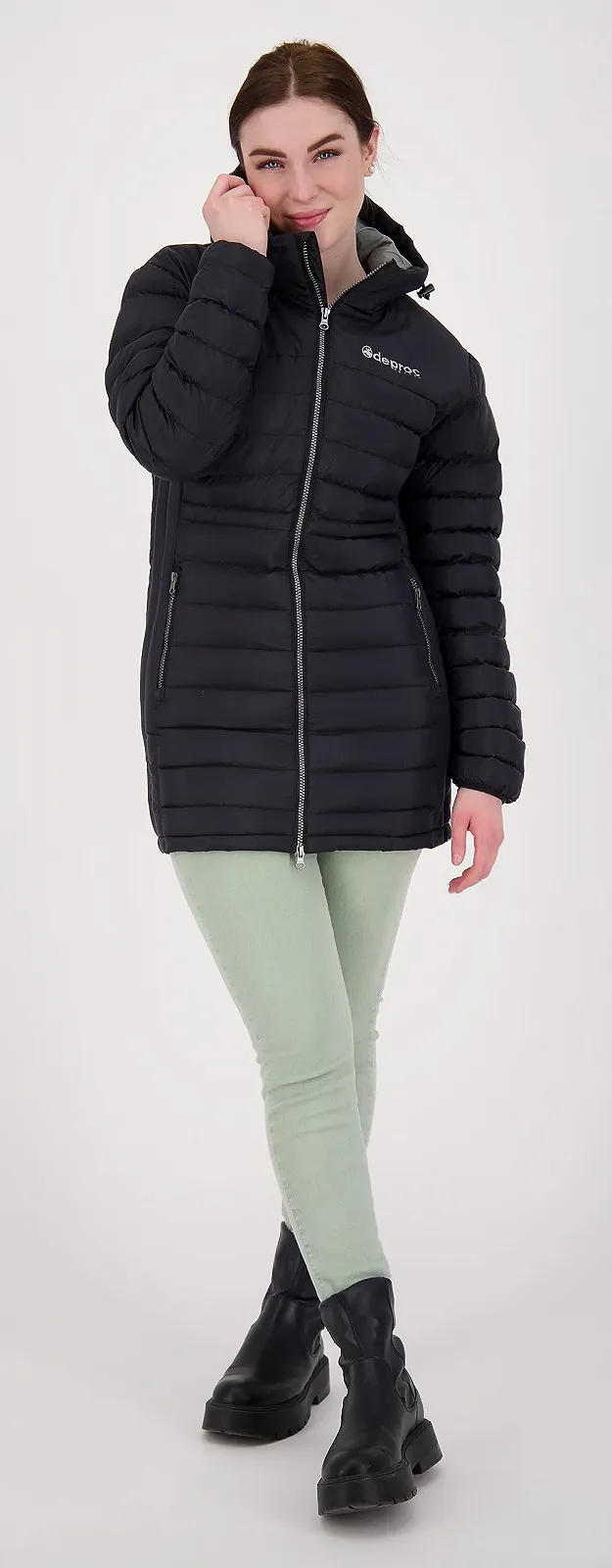 Жіноча Легка Пухова Куртка DEPROC-Active З Капюшоном Зимова, фото №5