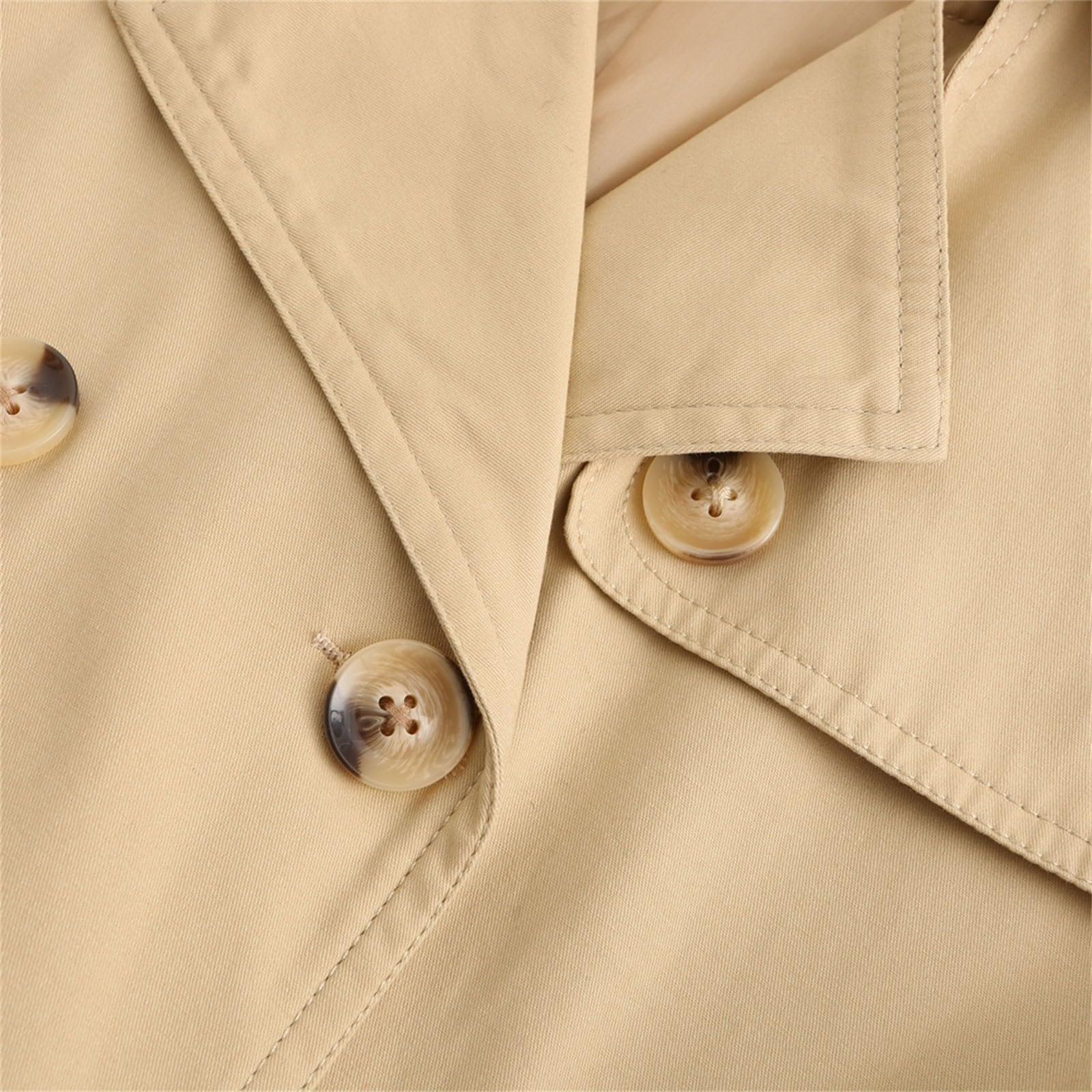 Тренч Generisch Довгий Вовняний Двобортний Осінньо-зимовий Піджак Чорний, фото №7 Тренч Generisch Довгий Вовняний Двобортний Осінньо-зимовий Піджак Чорний, фото №7