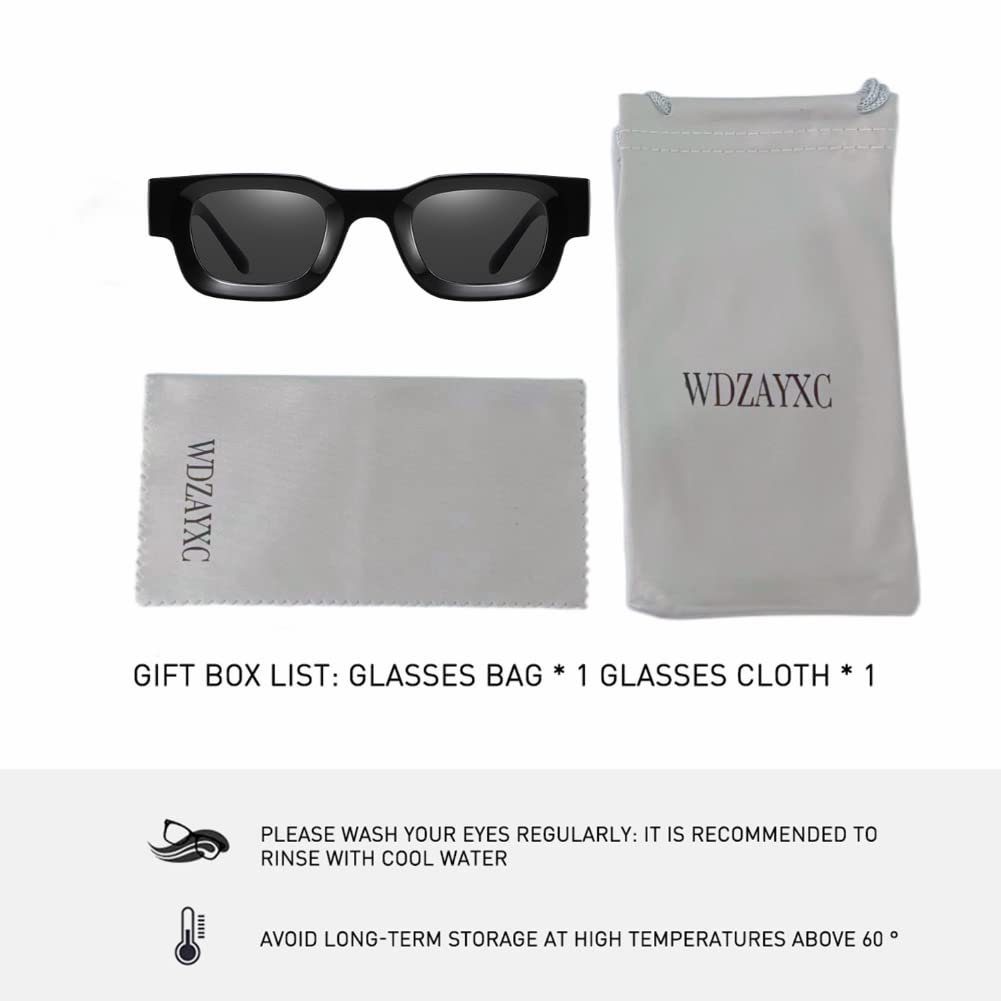 Прямокутні Поляризовані Сонцезахисні Окуляри WDZAYXC Ретро Квадратна Рама для Чоловіків і Жінок UV 400 Захист, фото №3 Прямокутні Поляризовані Сонцезахисні Окуляри WDZAYXC Ретро Квадратна Рама для Чоловіків і Жінок UV 400 Захист, фото №3