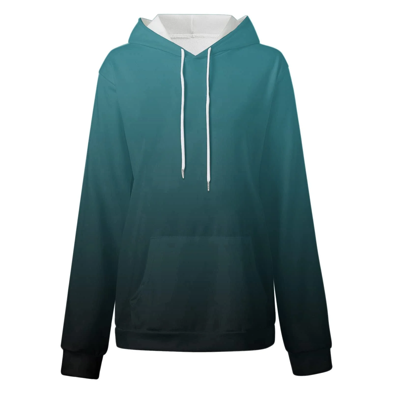 Женская куртка-толстовка с капюшоном, цветовая блокировка, большие размеры, фото №3