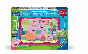 Детский пазл Ravensburger 12004184 Peppa Pig 2 x 24 детали - Фото 1