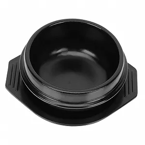 Кастрюля Toyvian Bibimbap керамическая круглая с термостойким подносом - Фото 1