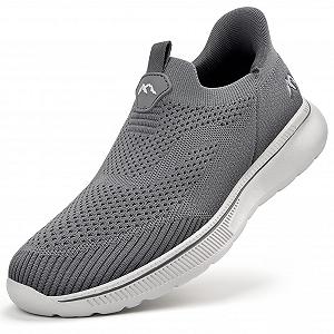 Чоловічі Сліпони ODCKOI Легкі дихаючі спортивні чоловічі кросівки без шнурків Сітка Зручне взуття без застібок - Фото 1