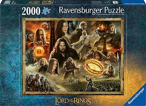 Пазл Ravensburger 17294 Tour Seigneur des Anneaux Lord of The Rings 2000 элементов для взрослых Black synthetic.ua - Фото 1