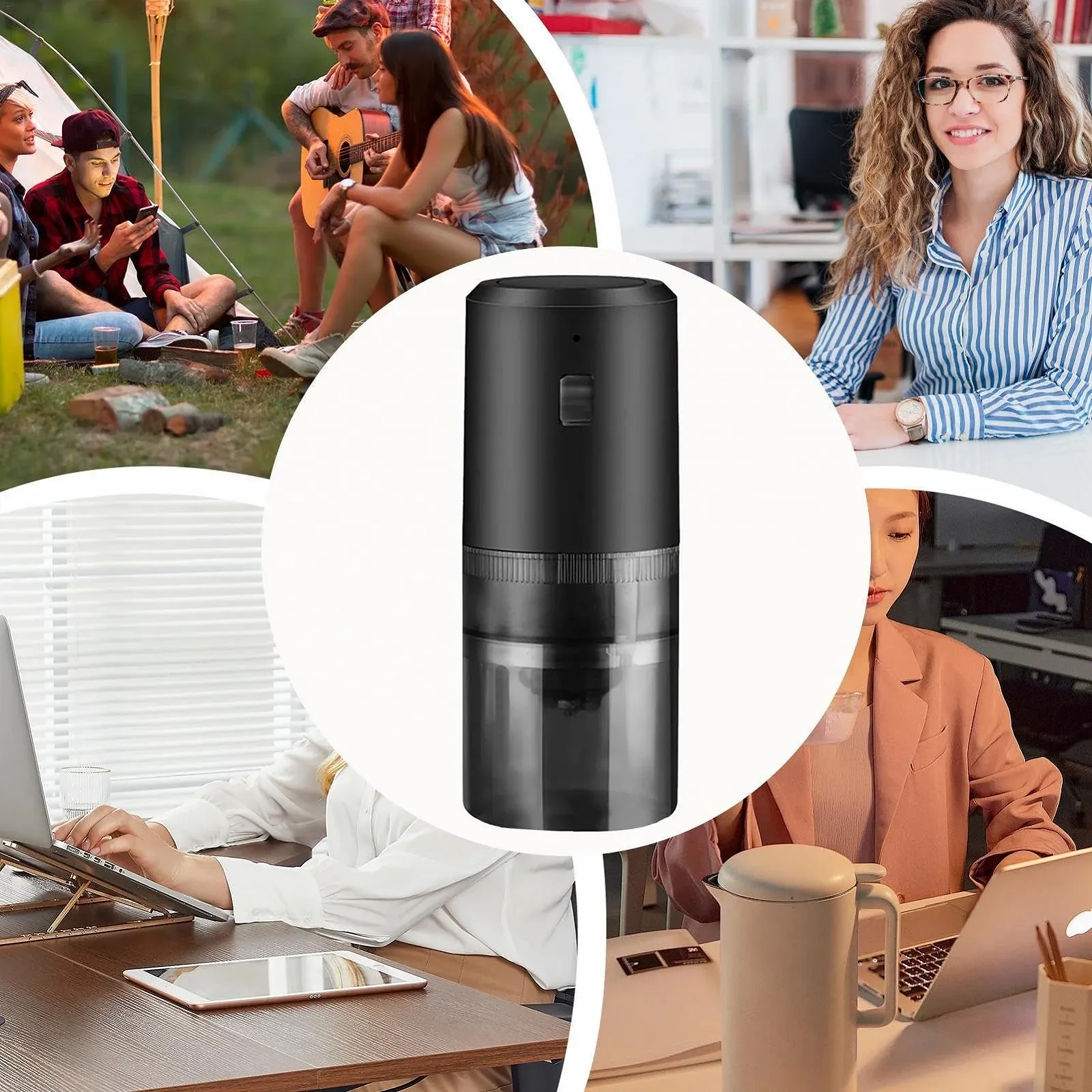 Кофеварка с кофемолкой портативная, фото №5