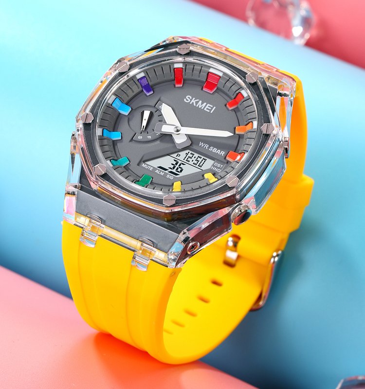 Годинник Skmei 2100YL Жовтий, фото №4