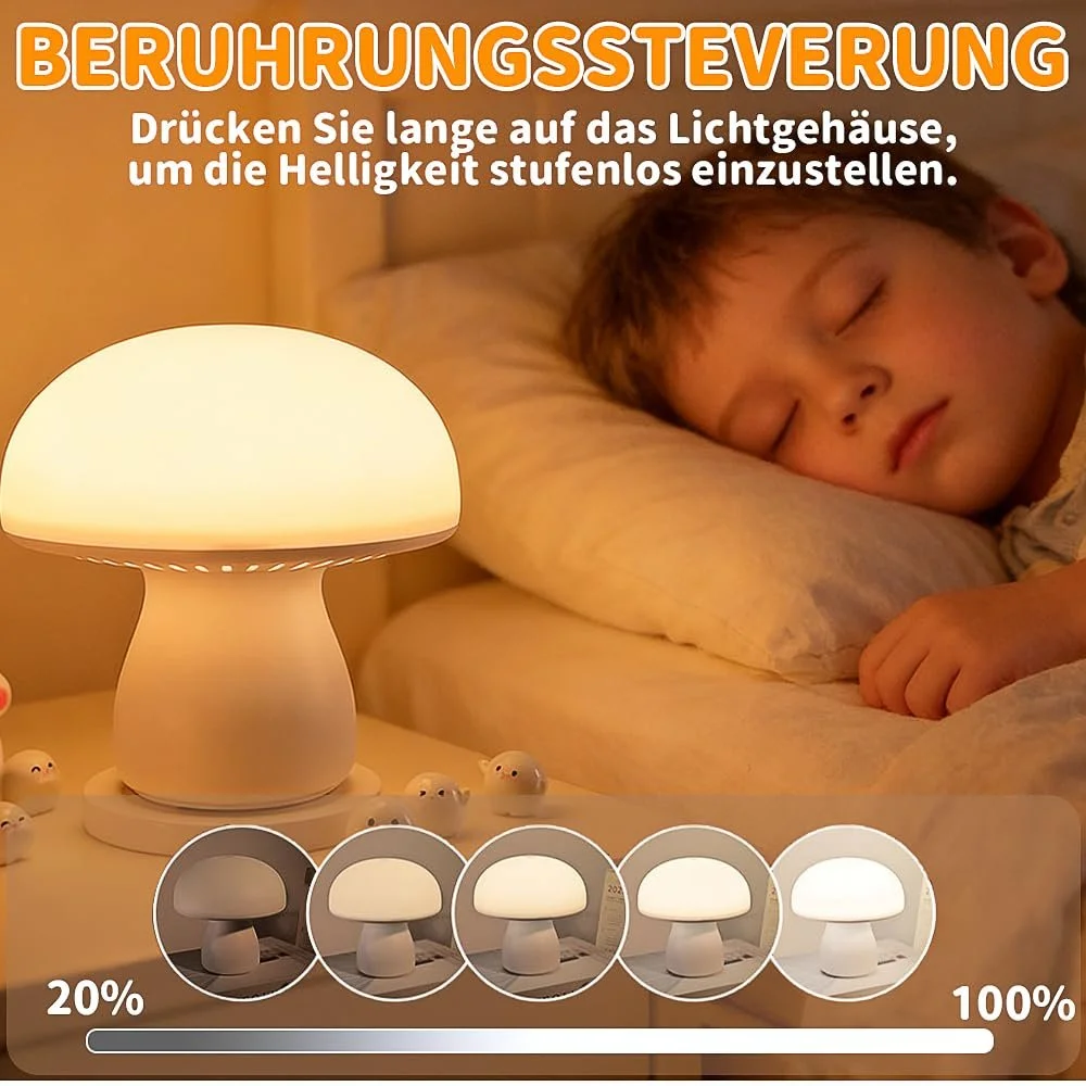 Настільна лампа LED Бездротова з годинником та таймером димована, фото №2