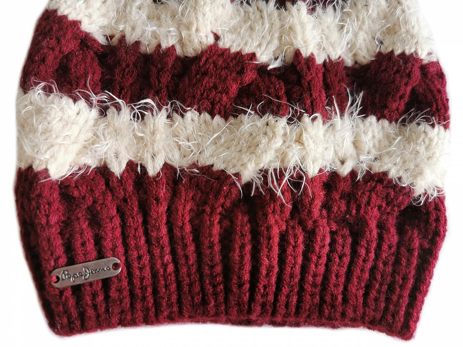 Шапка Pepe Jeans Hairy Burgundy PG040139 Середній розмір Бордовий колір, фото №2 Шапка Pepe Jeans Hairy Burgundy PG040139 Середній розмір Бордовий колір, фото №2