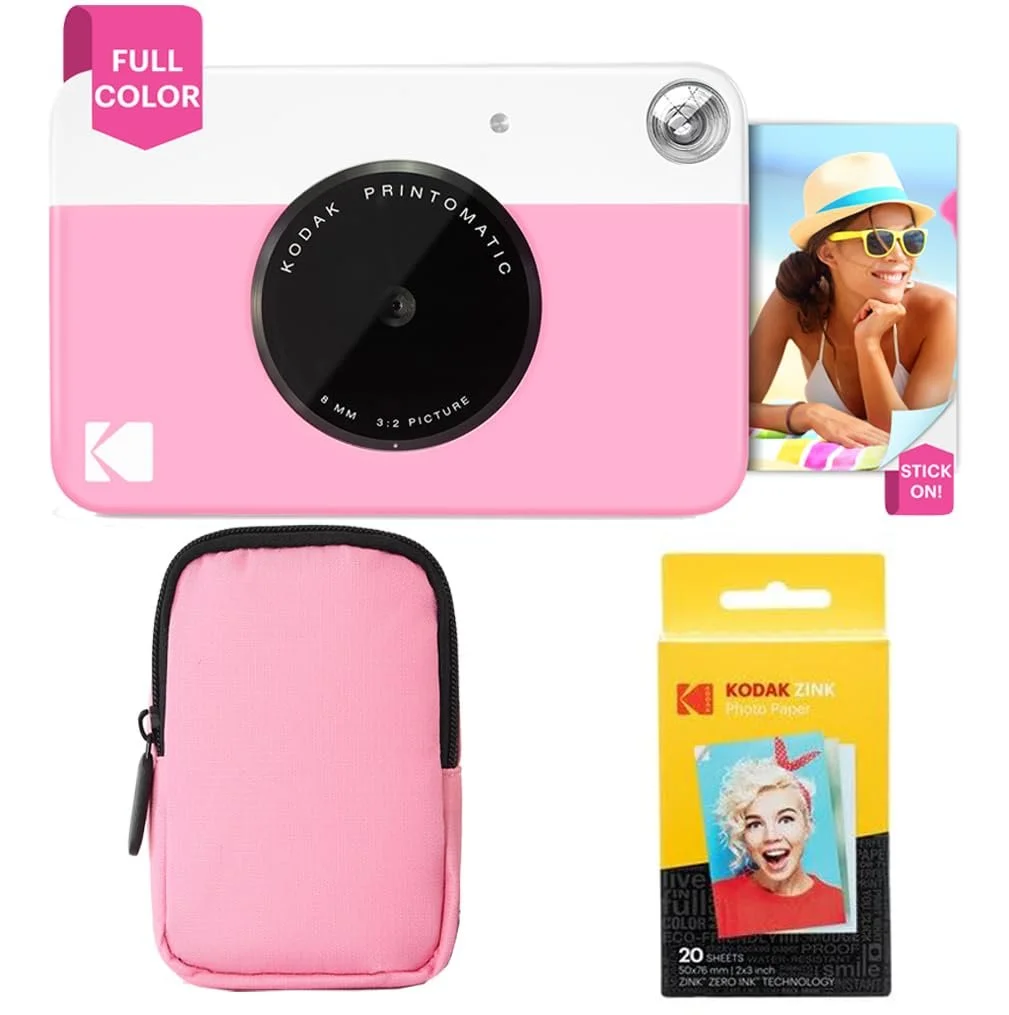 Фотокамера моментальной печати KODAK Printomatic Starter Pack 2 x 3 дюйма Pink, фото №1