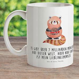 Кружка Детская Mr. & Mrs. Panda Red Panda Gift Favourite Person Funny Sayings Любовь synthetic.ua - Фото 1