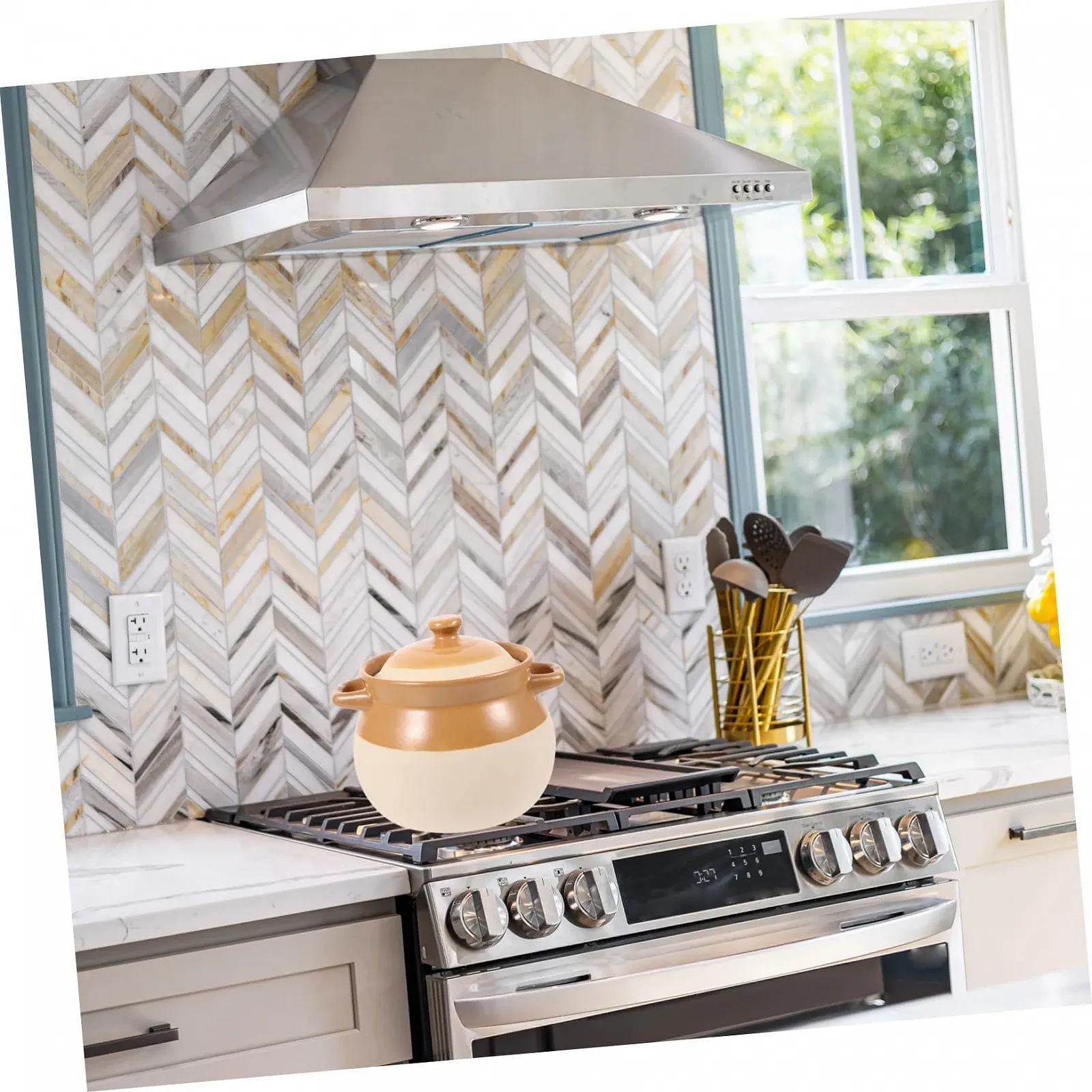 Кастрюля POPETPOP Vintage керамическая для газовых плит термостойкая, фото №8