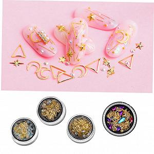 Украшения для ногтей Healeved 3 набора Стразы для маникюра 3D Разноцветные 4 шт x 3 synthetic.ua - Фото 1