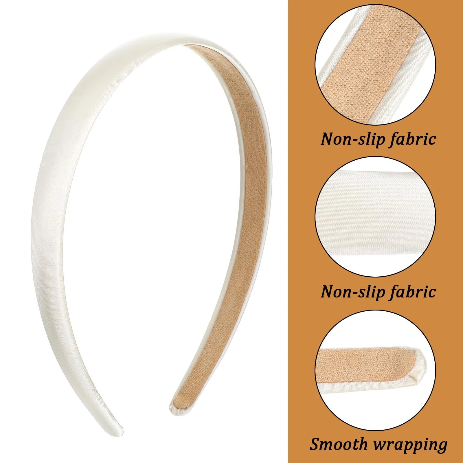 Обруч Атласний Регульований Тонкий Набір з 2 штук, фото №3